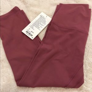 Lululemon Align II Crop Pant Legging Moss Rose
